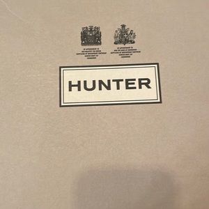 Hunter boots. Navy wide calf